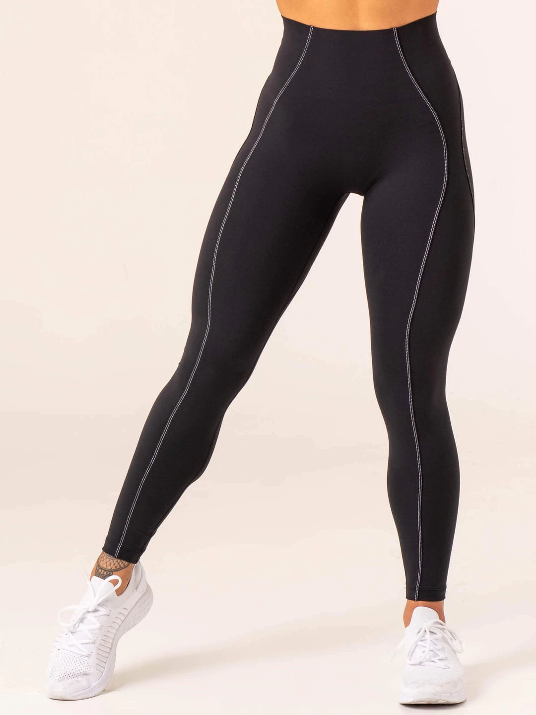 Stride High Waisted Leggings - Black 3 Stride High Waisted Leggings - Black - Image 3