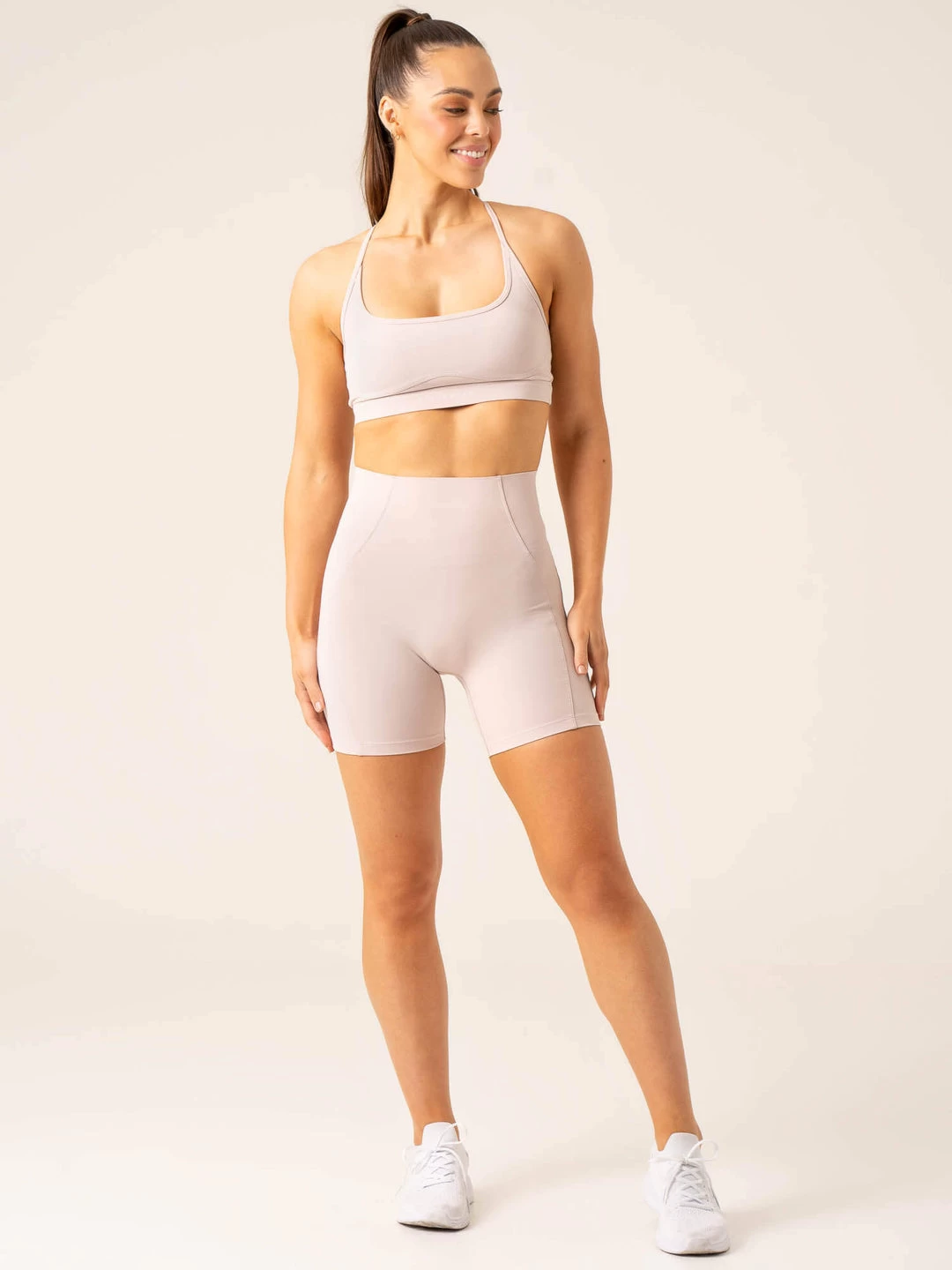 Stride High Waisted Shorts - Chalk 7 Stride High Waisted Shorts - Chalk - Image 7