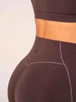 Stride High Waisted Shorts - Chocolate 9 Stride High Waisted Shorts - Chocolate -Ryderwear stride high waisted shorts chocolate clothing ryderwear 808934 1080x