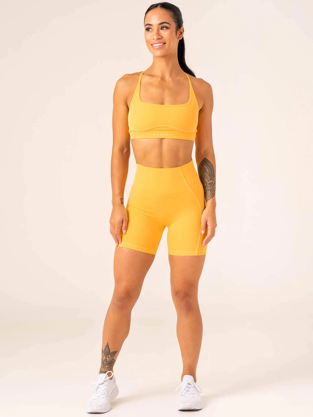 Stride High Waisted Shorts - Honeycomb 6 Stride High Waisted Shorts - Honeycomb - Image 6