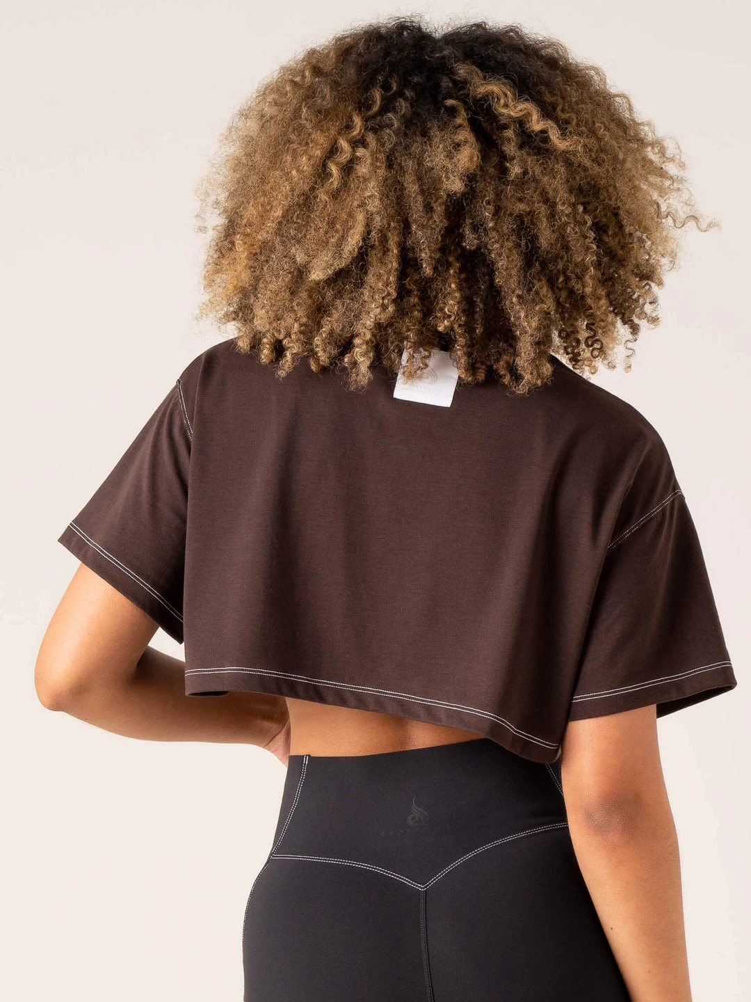Stride Oversized Tee - Chocolate 2 Stride Oversized Tee - Chocolate - Image 2