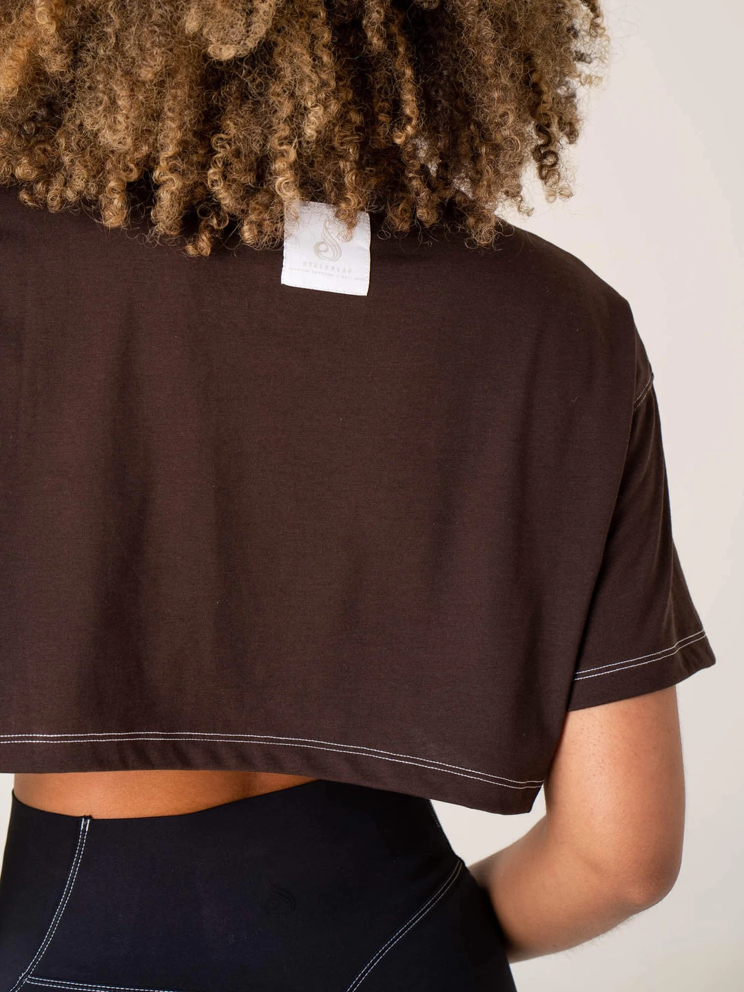 Stride Oversized Tee - Chocolate 4 Stride Oversized Tee - Chocolate - Image 4