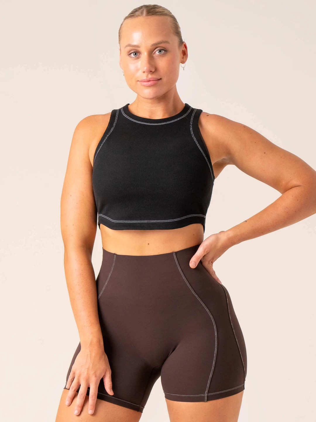 Stride Rib Tank - Black 1 Stride Rib Tank - Black