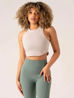 Stride Rib Tank - Chalk