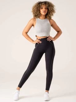 Stride Rib Tank - Grey Marl -Ryderwear stride rib tank grey marl clothing ryderwear 207904 1080x