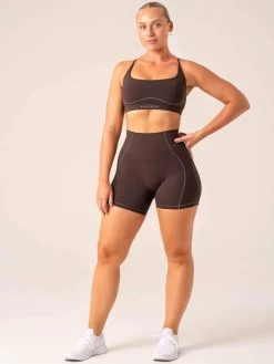 Stride Sports Bra - Chocolate 13 Stride Sports Bra - Chocolate -Ryderwear stride sports bra chocolate clothing ryderwear 143049 1080x