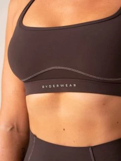 Stride Sports Bra - Chocolate 11 Stride Sports Bra - Chocolate -Ryderwear stride sports bra chocolate clothing ryderwear 650747 1080x
