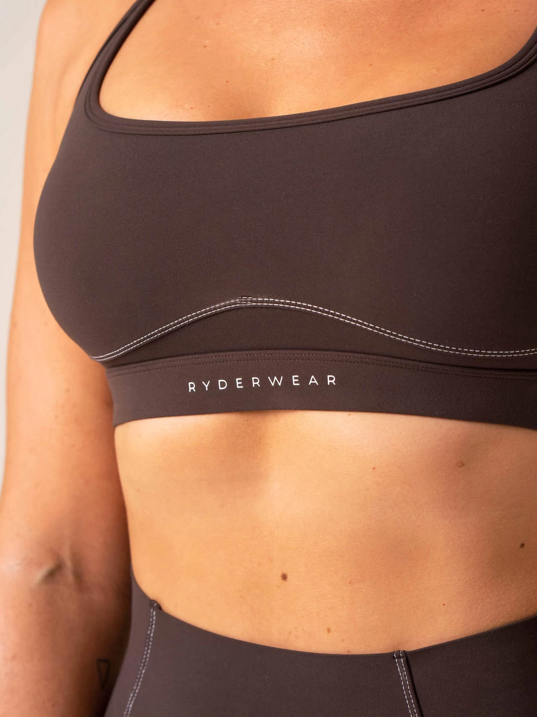 Stride Sports Bra - Chocolate 5 Stride Sports Bra - Chocolate - Image 5