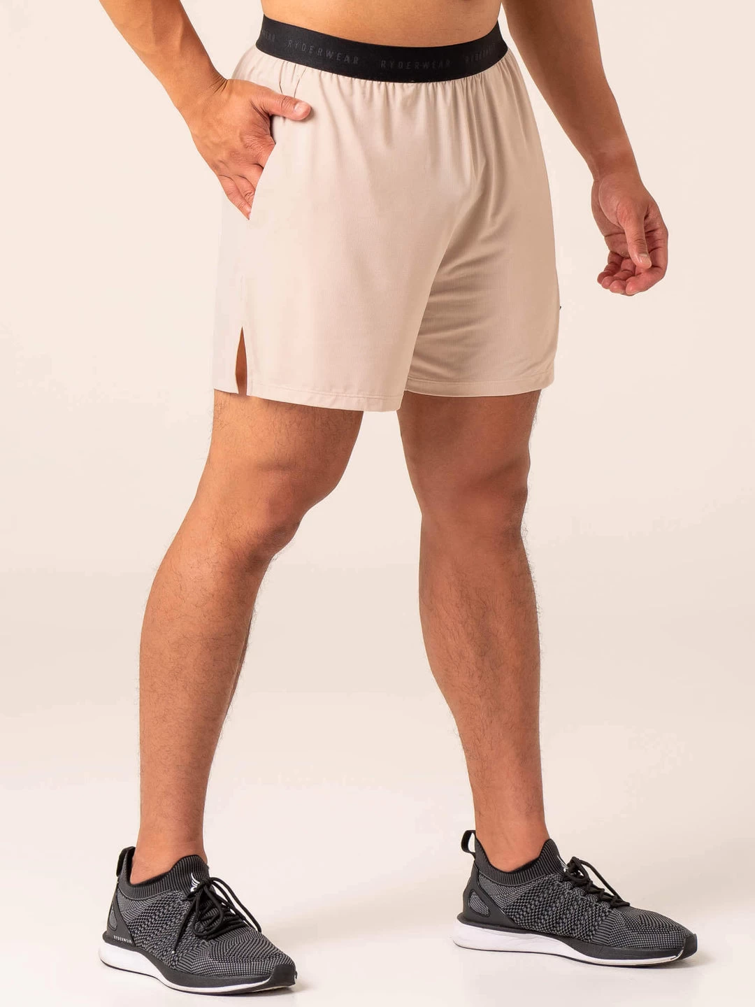 Terrain Mesh Gym Shorts - Chalk 2 Terrain Mesh Gym Shorts - Chalk - Image 2