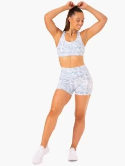 Tie Dye Mid Length Shorts - Steel Blue Tie Dye -Ryderwear tie dye mid length shorts steel blue tie dye clothing ryderwear 808092 1080x