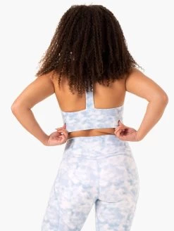 Tie Dye Sports Bra - Steel Blue Tie Dye -Ryderwear tie dye sports bra steel blue tie dye clothing ryderwear 708904 1080x