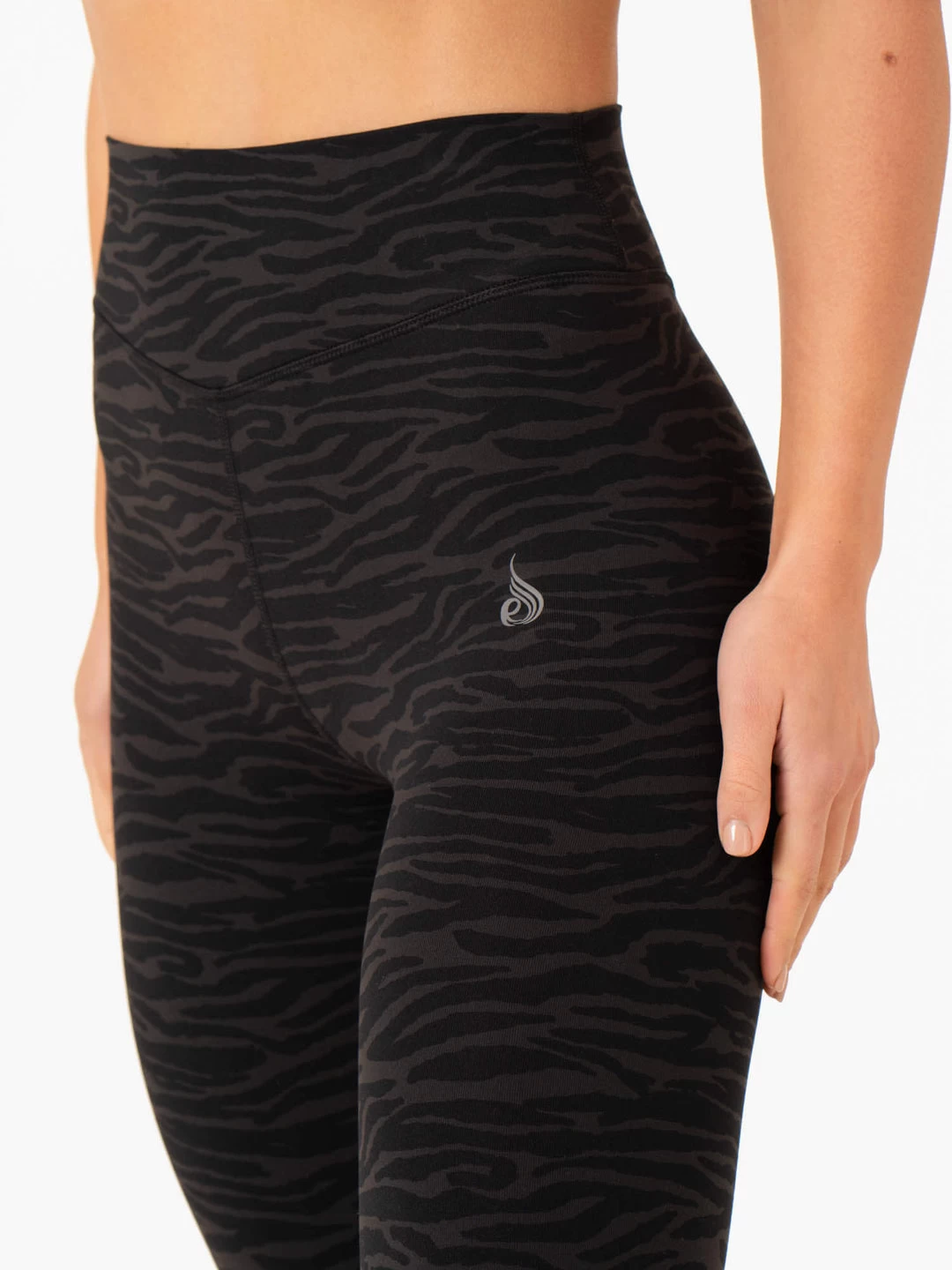 Transform High Waisted Leggings - Black Zebra 3 Transform High Waisted Leggings - Black Zebra - Image 3