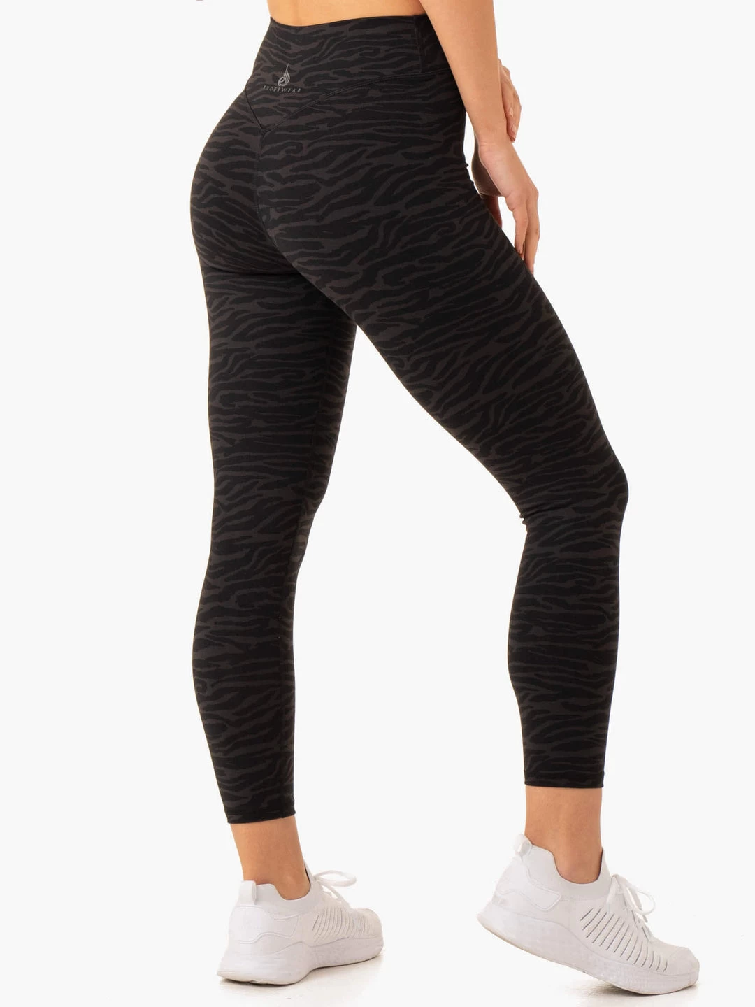 Transform High Waisted Leggings - Black Zebra 1 Transform High Waisted Leggings - Black Zebra