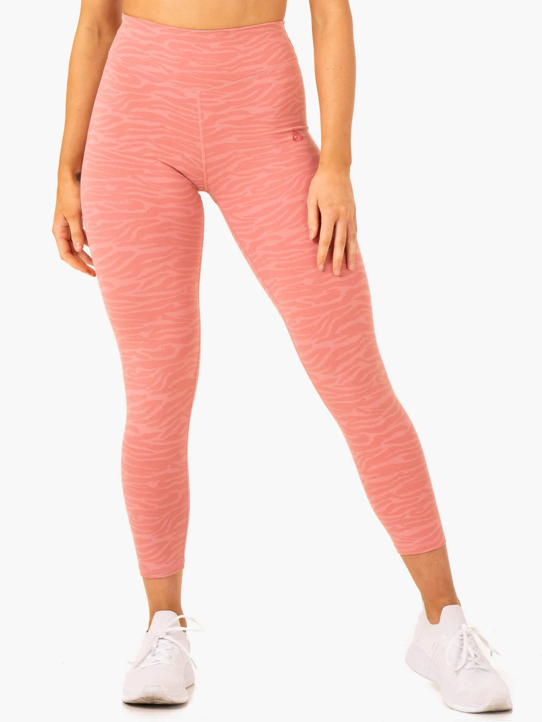 Transform High Waisted Leggings - Pink Zebra 2 Transform High Waisted Leggings - Pink Zebra - Image 2