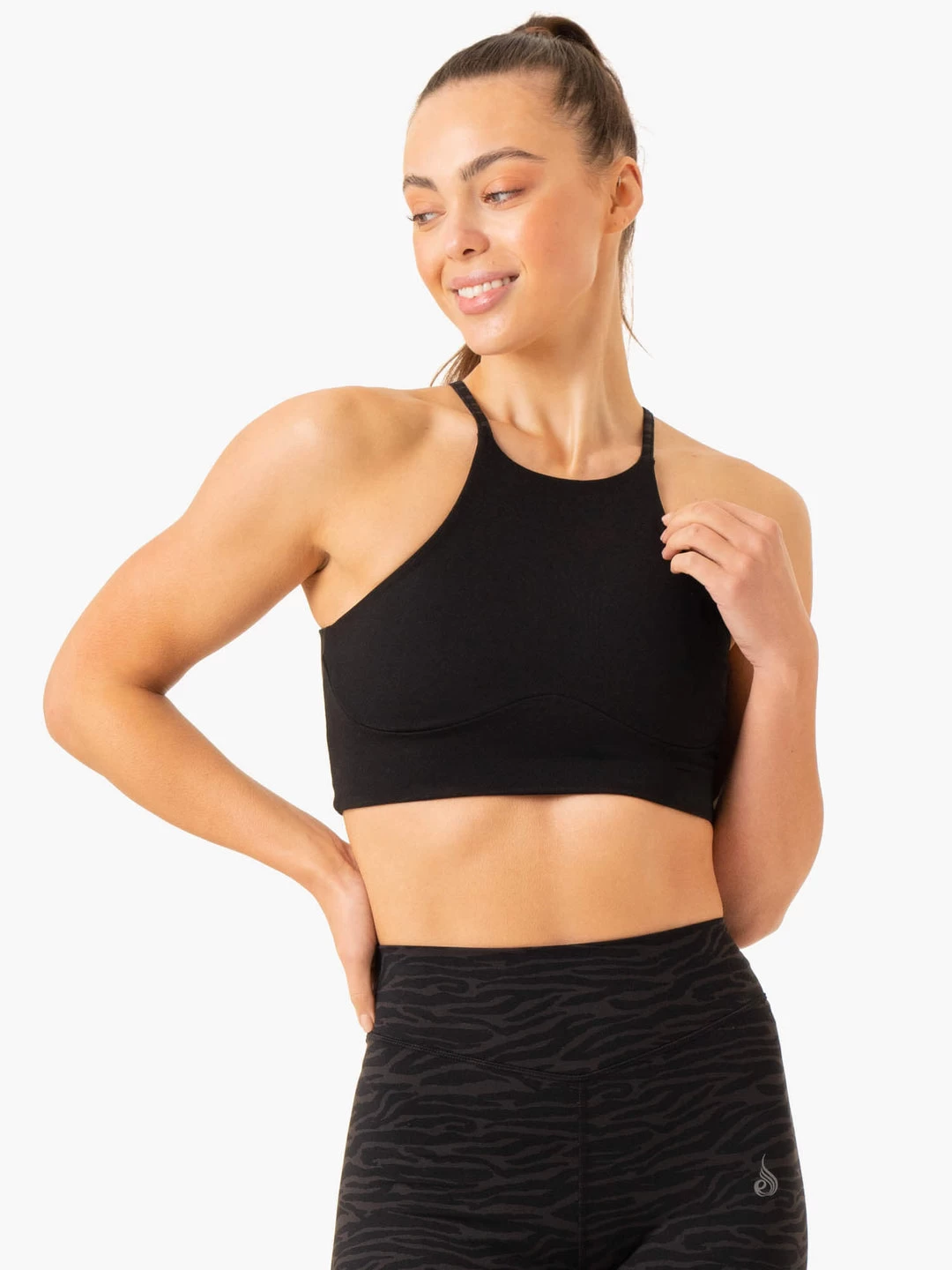 Transform Reversible Sports Crop - Black Zebra 1 Transform Reversible Sports Crop - Black Zebra