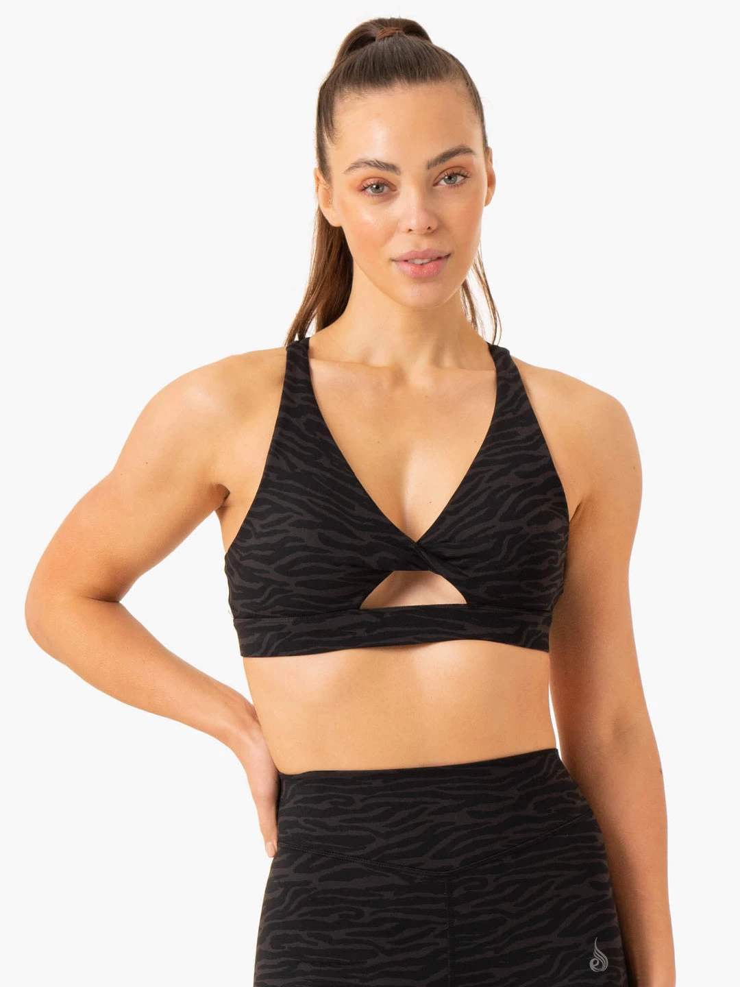 Transform Twist Sports Bra - Black Zebra 1 Transform Twist Sports Bra - Black Zebra