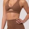 Transform Twist Sports Bra - Chocolate Zebra