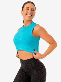 Ultra Scoop Tank - Aqua -Ryderwear ultra scoop tank aqua clothing ryderwear 678012 1080x