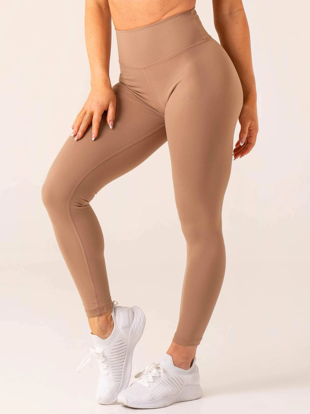 Unstoppable High Waisted Scrunch Leggings - Mocha 4 Unstoppable High Waisted Scrunch Leggings - Mocha - Image 4