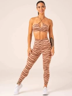 Unstoppable High Waisted Scrunch Leggings - Mocha Zebra -Ryderwear unstoppable high waisted scrunch leggings mocha zebra clothing ryderwear 493031 1080x