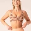 Unstoppable Lounge Bra - Mocha Zebra