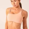 Unstoppable One Shoulder Sports Bra - Peach