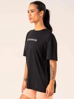 Unstoppable Oversized T-Shirt - Black -Ryderwear unstoppable oversized t shirt black clothing ryderwear 688852 1080x