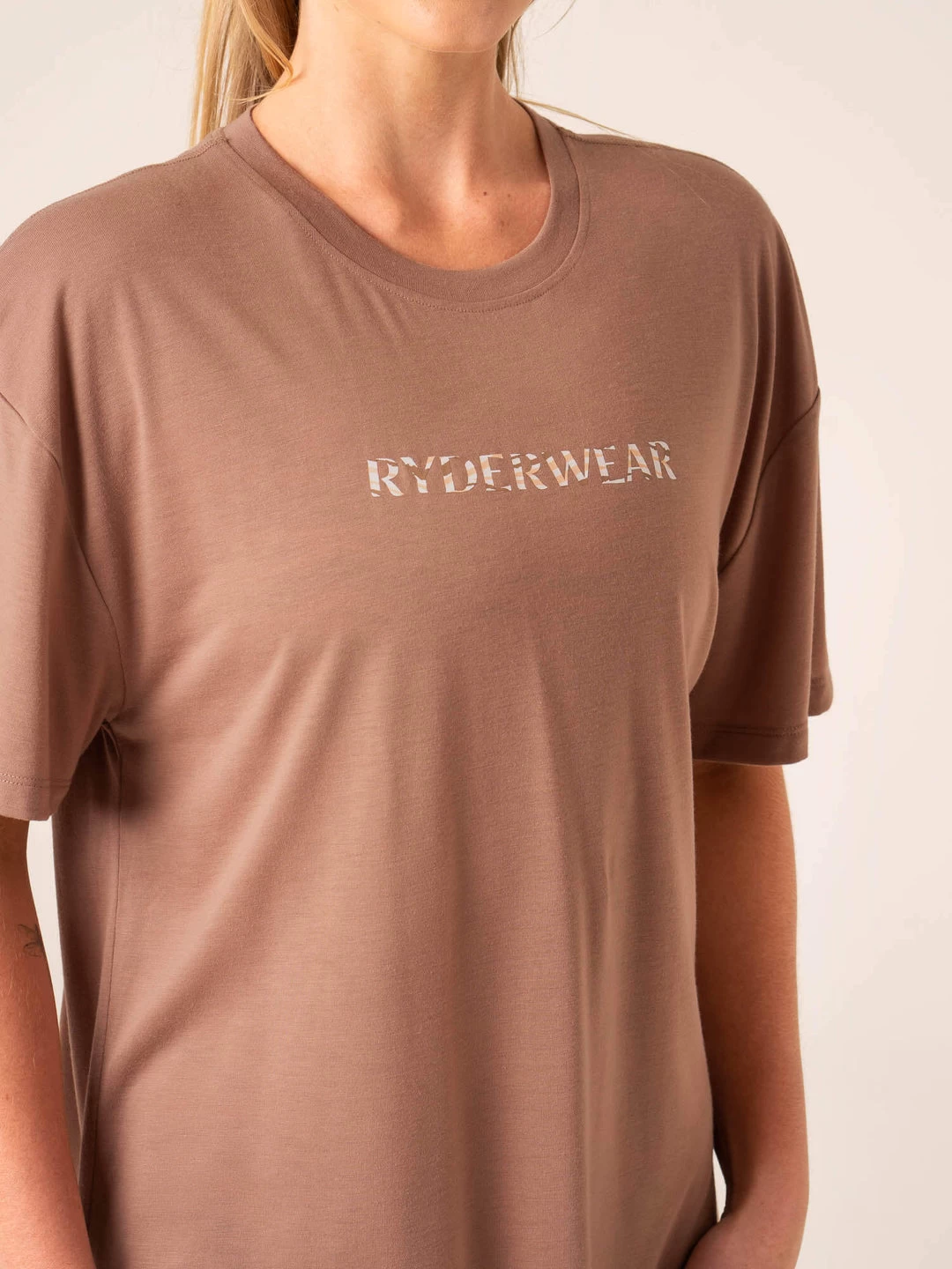 Unstoppable Oversized T-Shirt - Mocha 4 Unstoppable Oversized T-Shirt - Mocha - Image 4