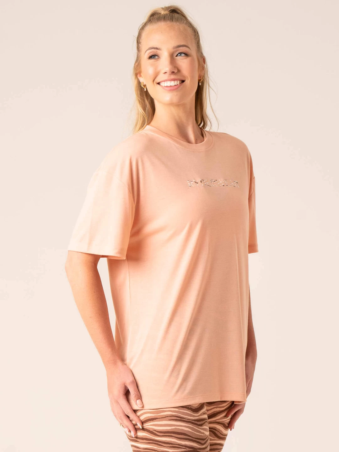 Unstoppable Oversized T-Shirt - Peach 4 Unstoppable Oversized T-Shirt - Peach - Image 4