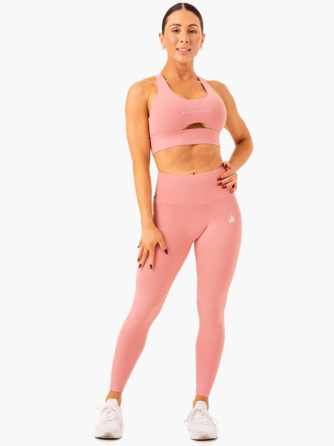 Vital High Waisted Scrunch Leggings - Blush Pink 5 Vital High Waisted Scrunch Leggings - Blush Pink - Image 5