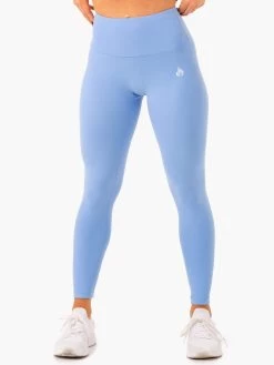Vital High Waisted Scrunch Leggings - Sky Blue
