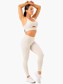 Vital High Waisted Scrunch Leggings - Snow Grey -Ryderwear vital high waisted scrunch leggings snow grey clothing ryderwear 954010 1080x