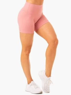 Vital Mid Length Scrunch Shorts - Blush Pink -Ryderwear vital mid length scrunch shorts blush pink clothing ryderwear 834418 1080x