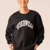 Women's Collegiate Crew Neck - Black