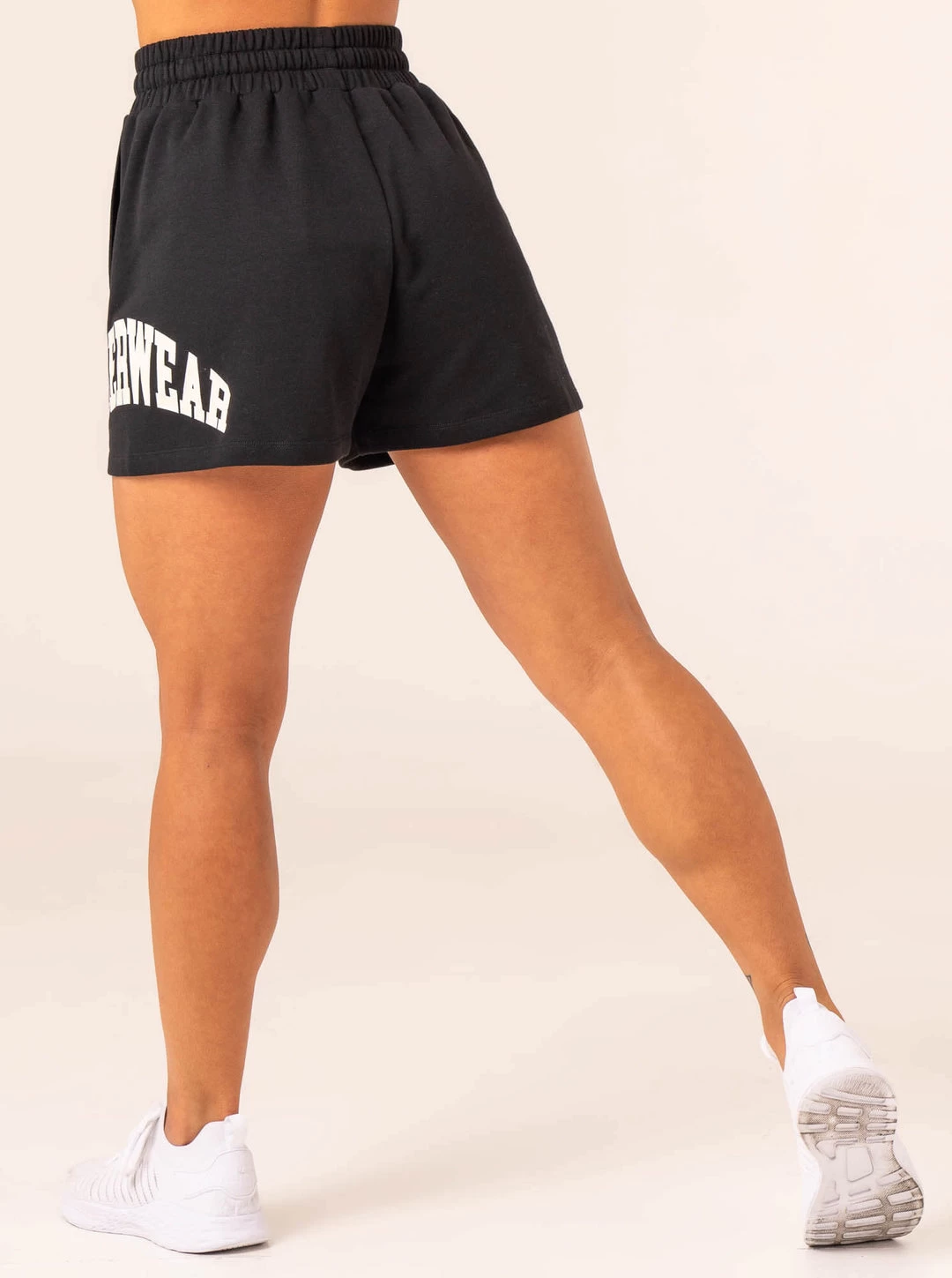 Women's Collegiate Track Short - Black 2 Women's Collegiate Track Short - Black - Image 2