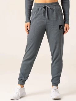 Women's Waffle Lounge Pants - Steel Blue -Ryderwear womens waffle lounge pants steel blue clothing ryderwear 628794 1080x